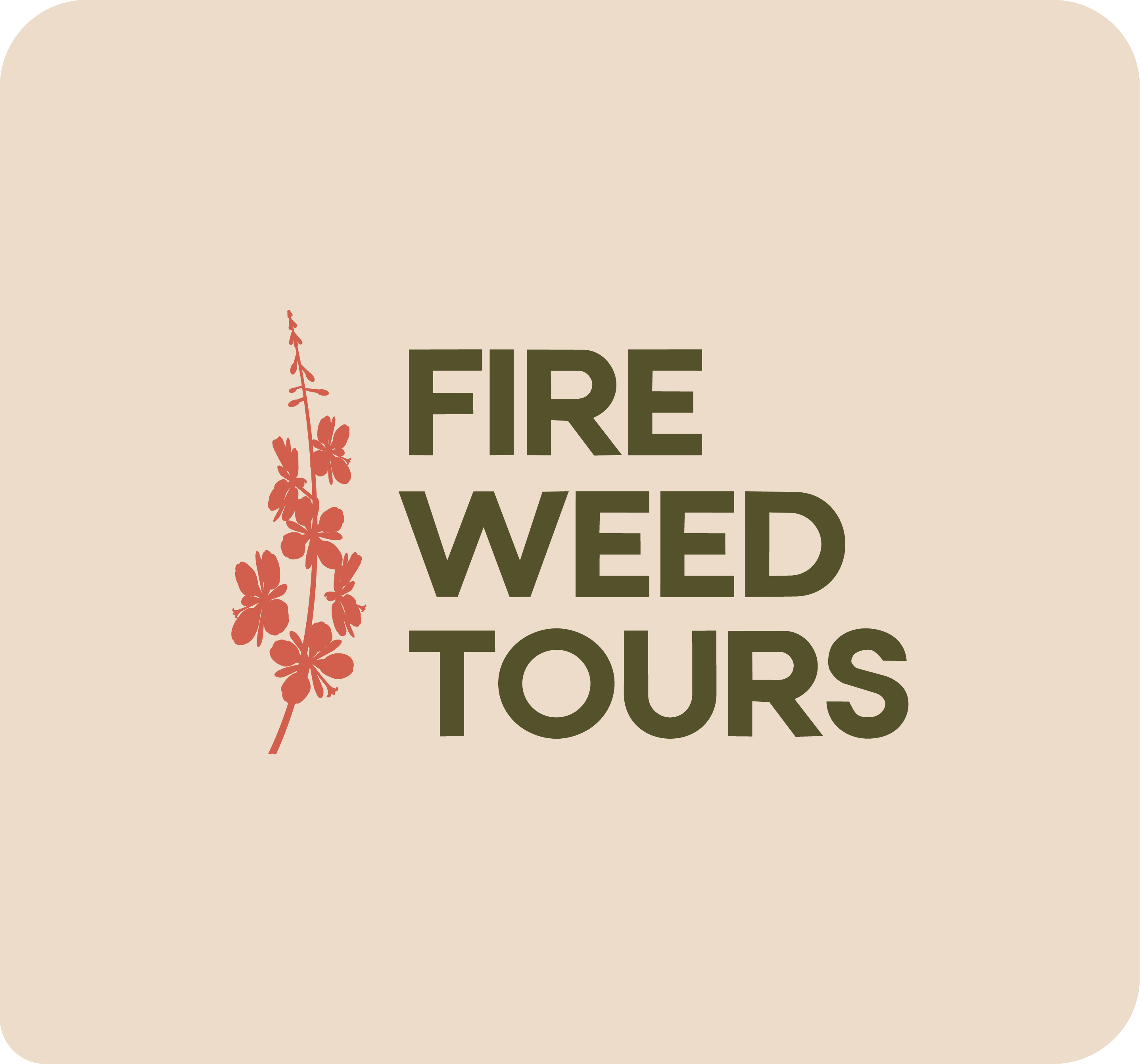 Fireweed Tours final logo — light version