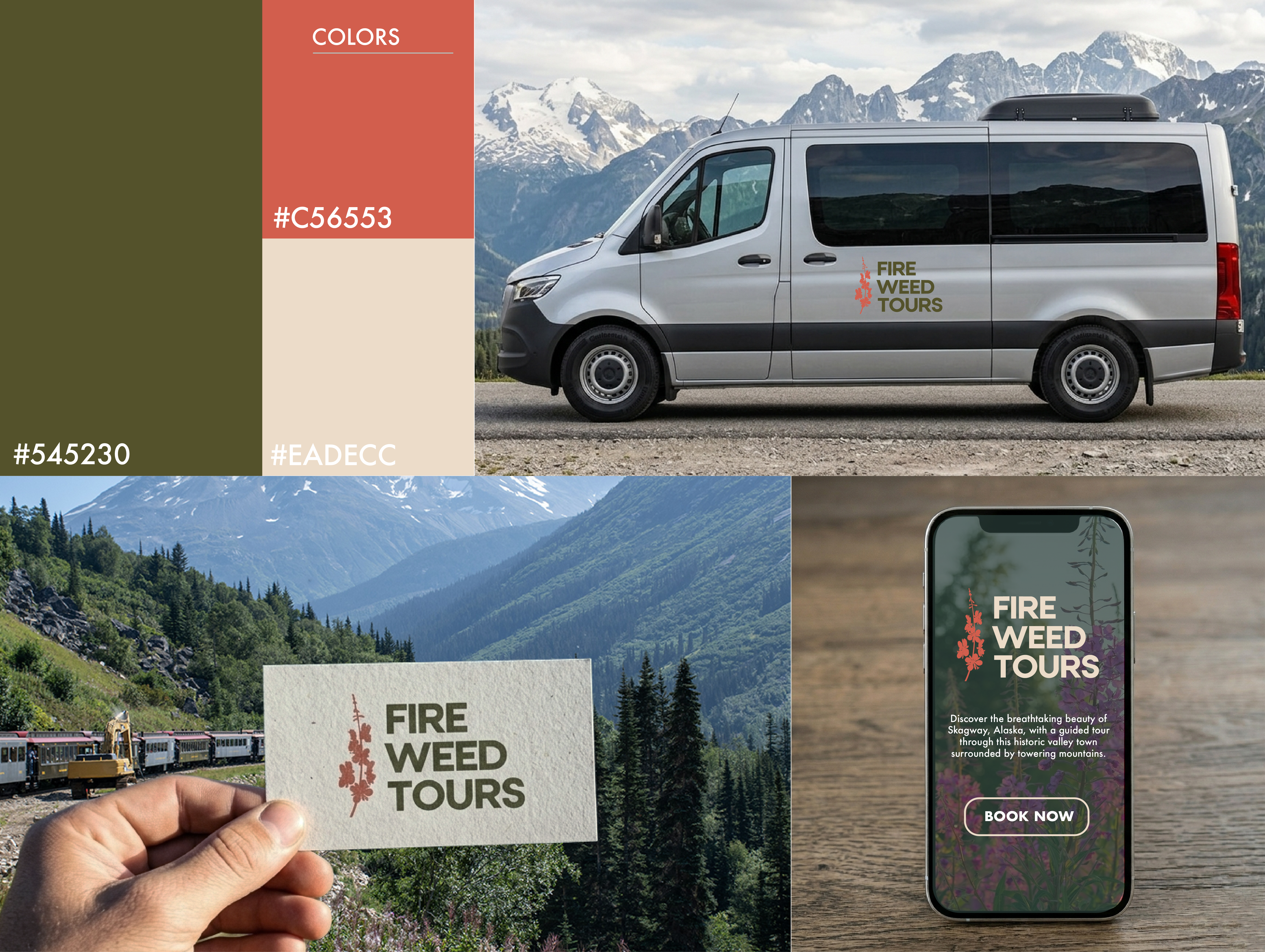 Fireweed Tours moodboard